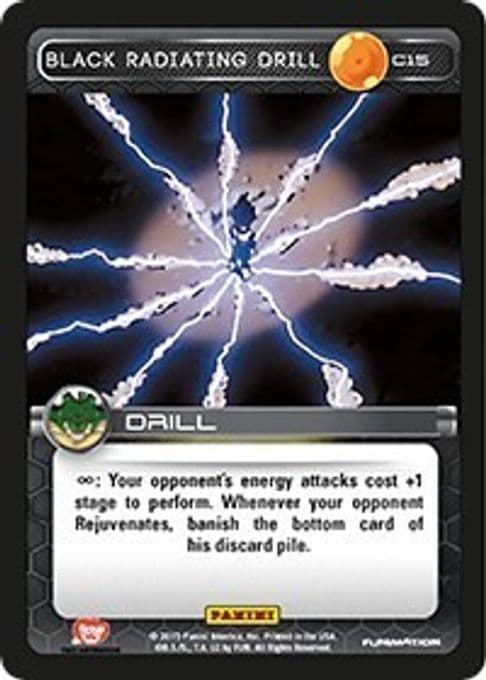 Black Radiating Drill