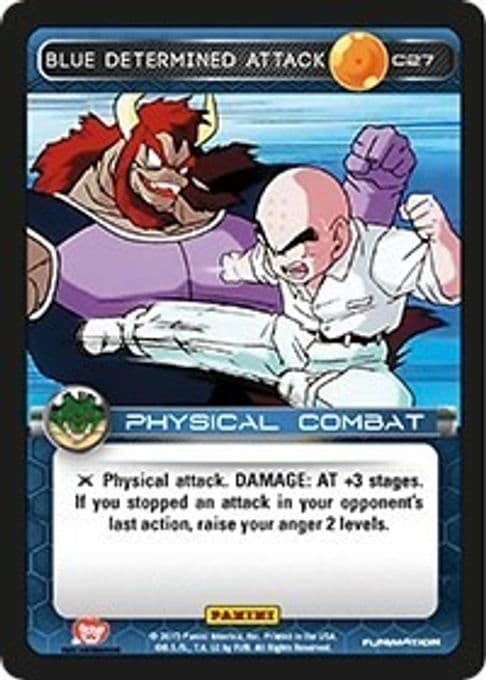 Blue Determined Attack