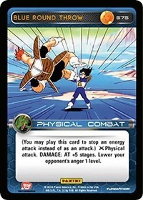 Blue Round Throw
