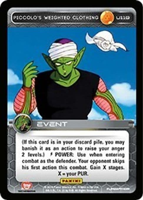 Piccolo's Weighted Clothing