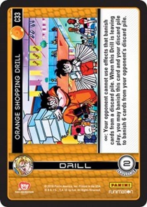 Orange Shopping Drill
