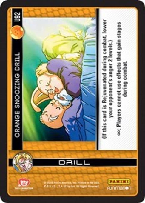 Orange Snoozing Drill