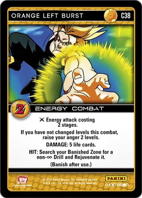 Orange Left Burst