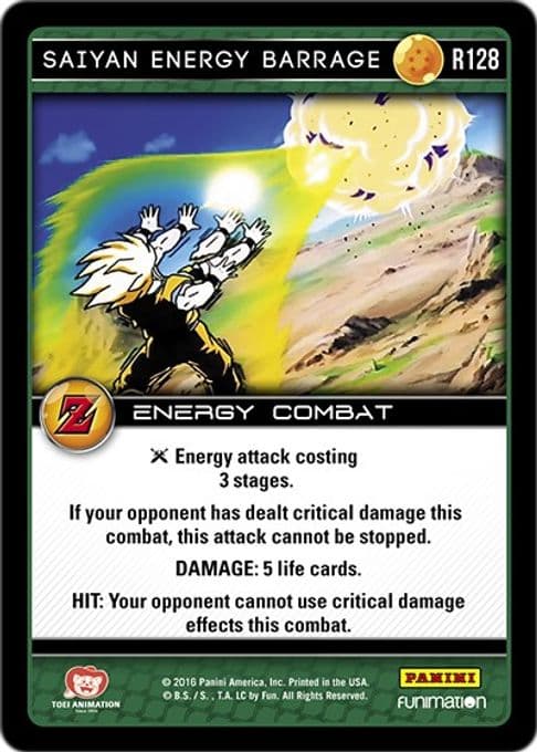 Saiyan Energy Barrage