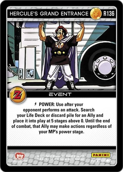 Hercule's Grand Entrance