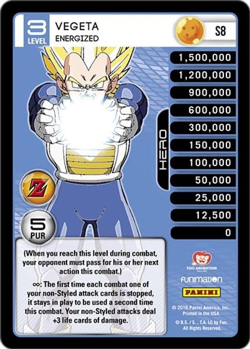 Vegeta - Energized (Rainbow Parallel Foil)