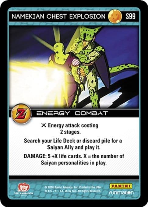 Namekian Chest Explosion