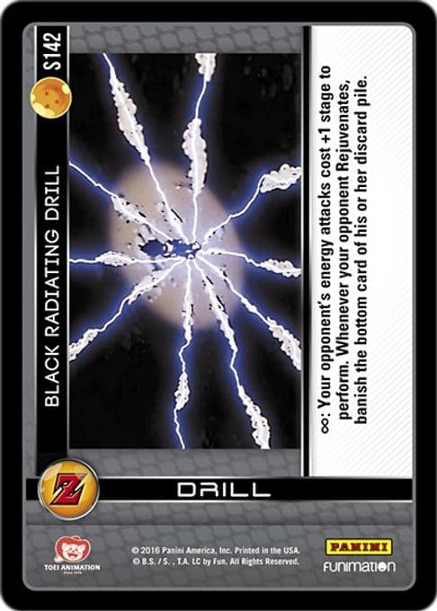 Black Radiating Drill