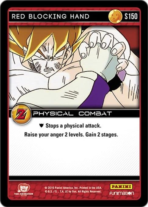 Red Blocking Hand
