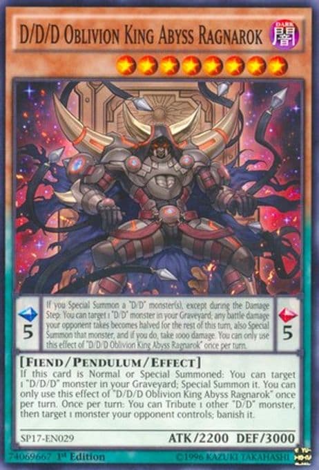 D/D/D Oblivion King Abyss Ragnarok (Starfoil)