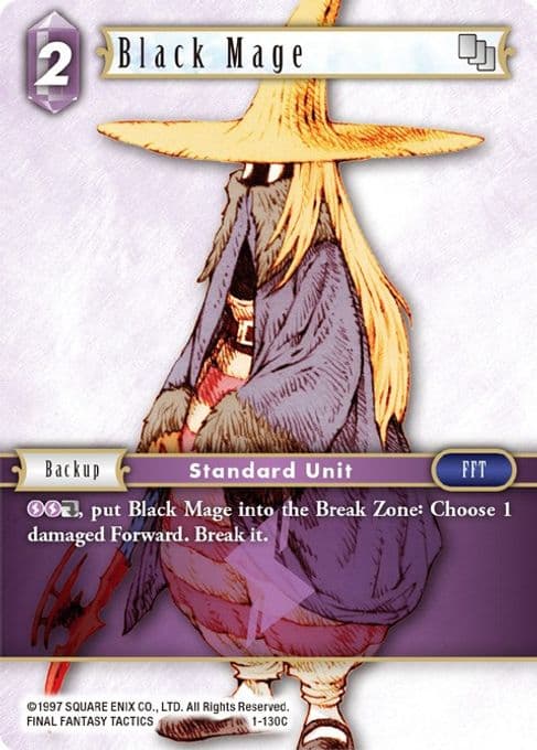 Black Mage (Female Unit) - 1-130C