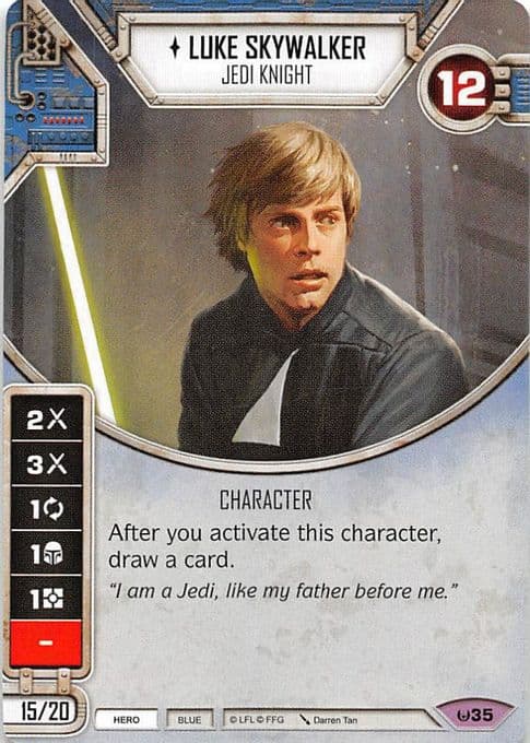 Luke Skywalker - Jedi Knight (Card Only)