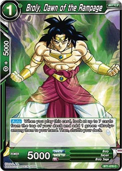 Broly, Dawn of the Rampage (2017)
