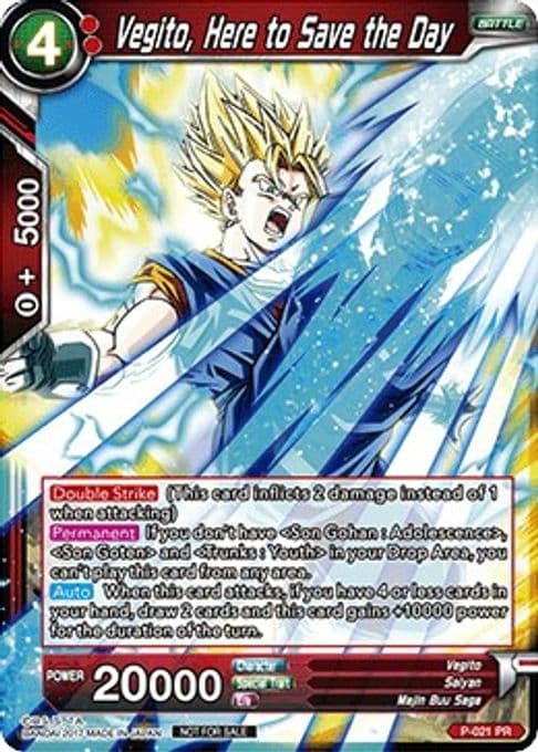 Vegito, Here to Save the Day