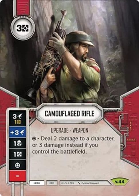 Camouflaged Rifle (Card Only)