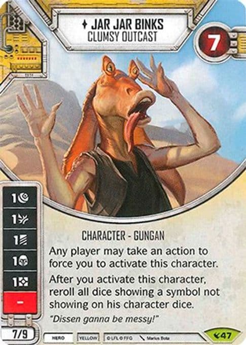 Jar Jar Binks - Clumsy Outcast (Card Only)