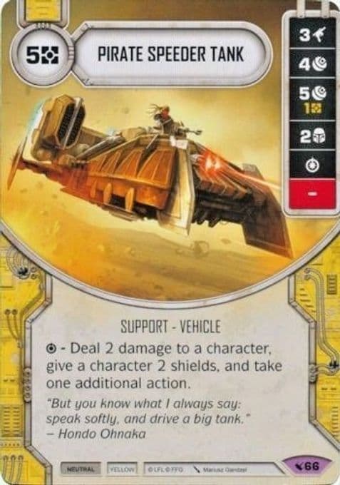 Pirate Speeder Tank (Card Only)