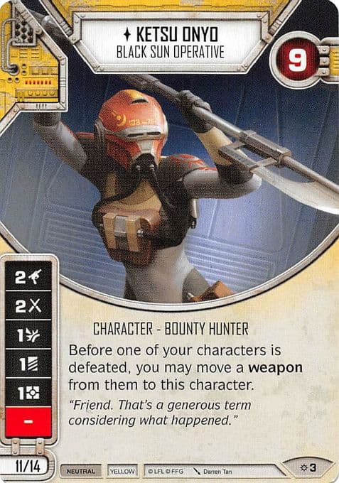 Ketsu Onyo - Black Sun Operative (Card Only)