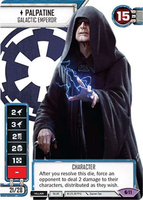 Palpatine - Galactic Emperor (Alternate Full Art) (Galactic Qualifier) (Spot-Glossed)