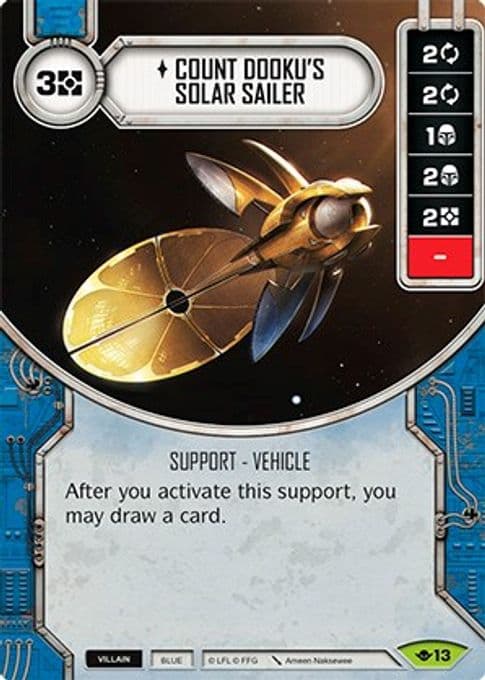 Count Dooku's Solar Sailer (Card Only)
