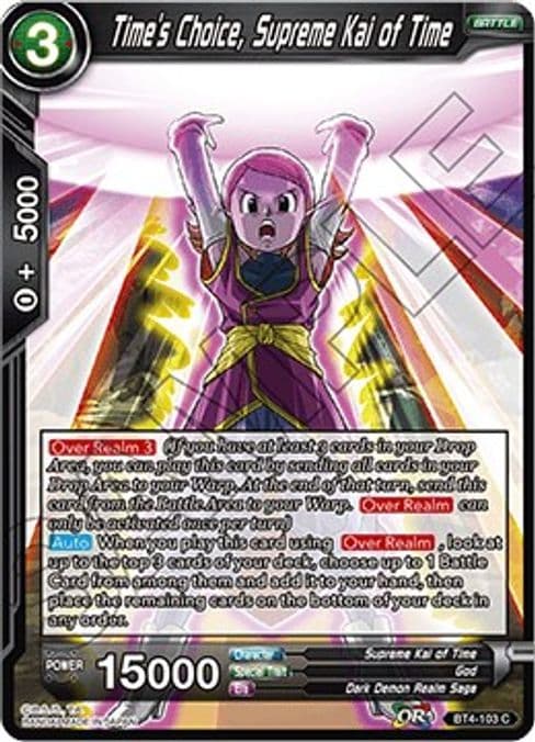 Time's Choice, Supreme Kai of Time
