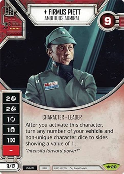 Firmus Piete - Ambitious Admiral (Card Only)