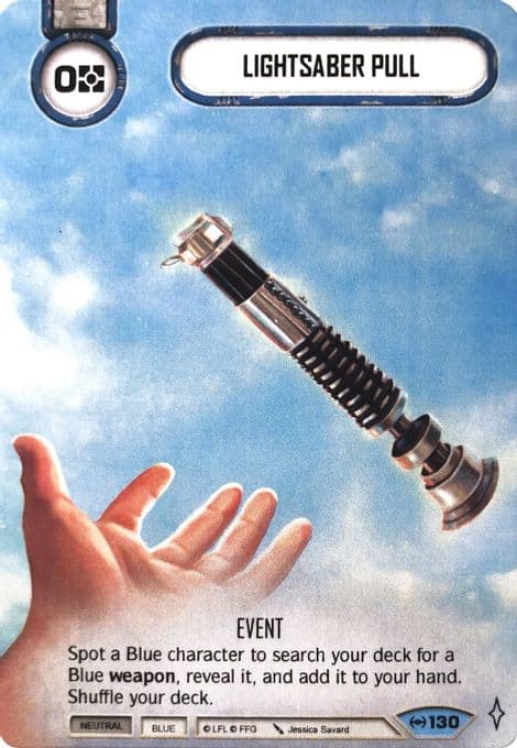 Lightsaber Pull (Extended Full Art) (Galactic Qualifier)