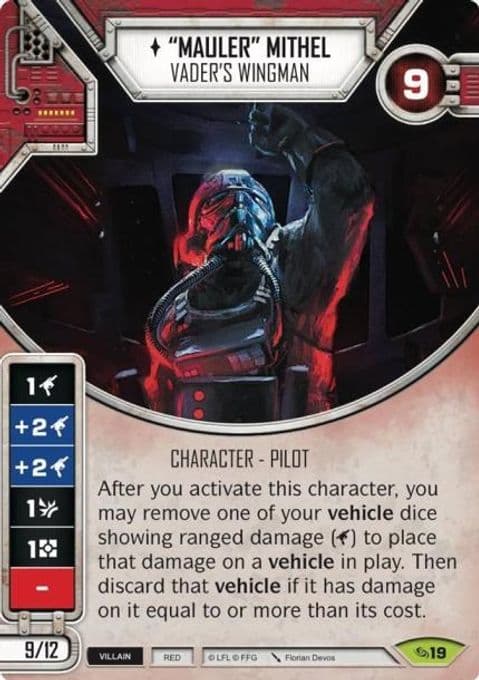 "Mauler" Mithel - Vader's Wingman (Card Only)