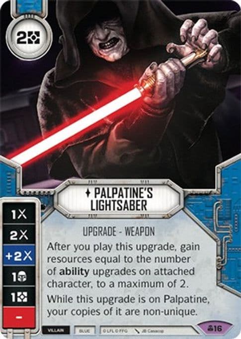 Palpatine's Lightsaber (Card Only)