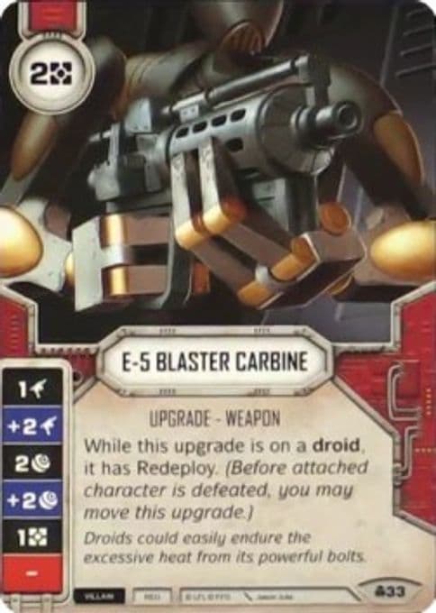 E-5 Blaster Carbine (Card Only)