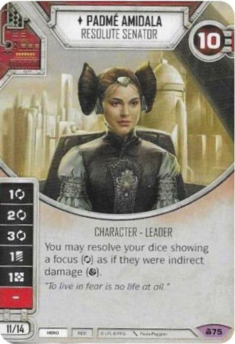 Padme Amidala - Resolute Senator (Card Only)