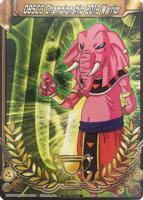 DBSCG Championship 2019 Warrior (Merit Card) - Universe 10 "Rumush"