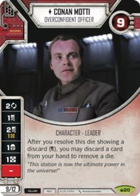 Conan Motti - Overconfident Officer (Card Only)