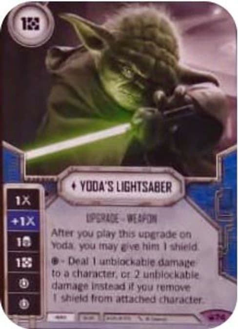 Yoda's Lightsaber (Card Only)