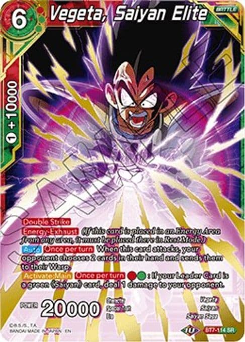Vegeta, Saiyan Elite