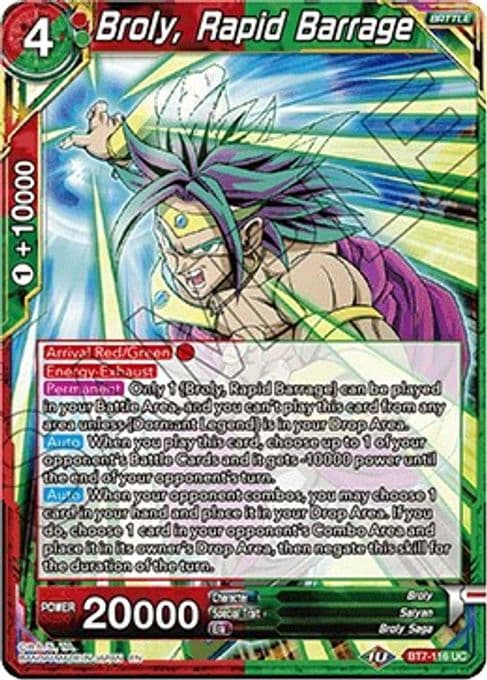 Broly, Rapid Barrage