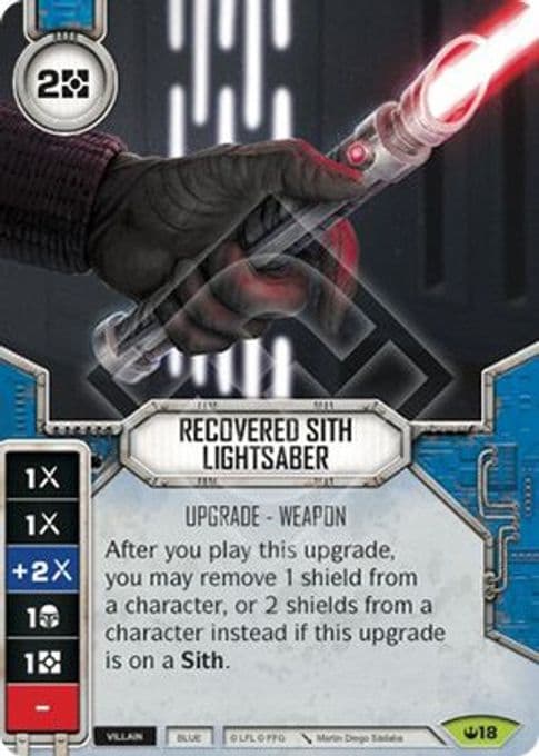 Recovered Sith Lightsaber (Card Only)