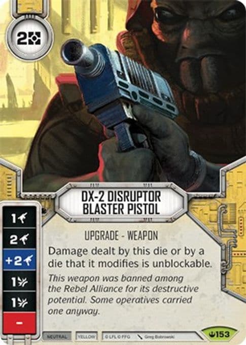 DX-2 Disruptor Blaster Pistol (Card Only)