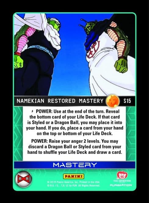 Namekian Restored Mastery