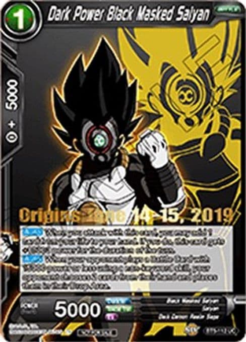 Dark Power Black Masked Saiyan (Origins 2019)