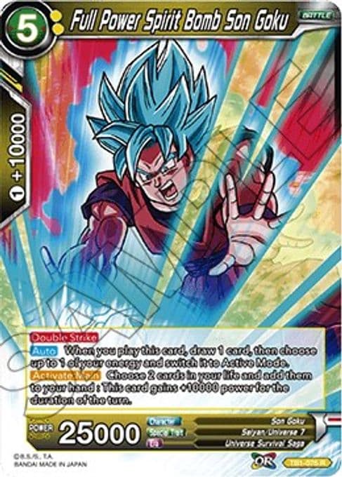 Full Power Spirit Bomb Son Goku (Shatterfoil)