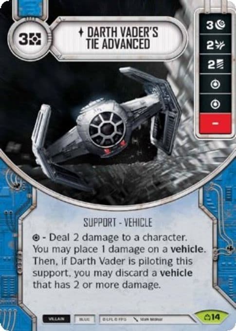 Darth Vader's Tie Advanced (Card Only)