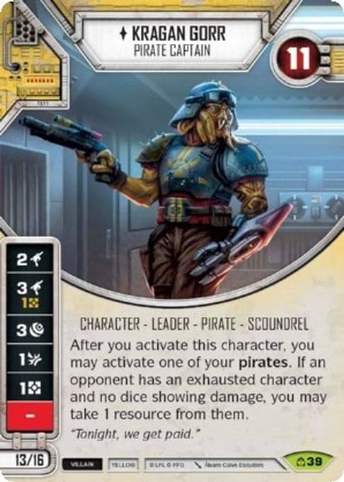 Kragan Gorr - Pirate Captain (Card Only)