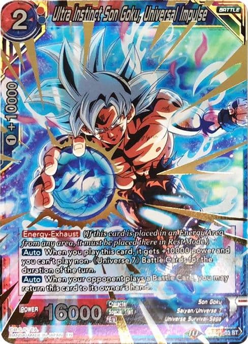 Ultra Instinct Son Goku, Universal Impulse (Gold Stamped)