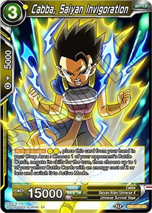 Cabba, Saiyan Invigoration