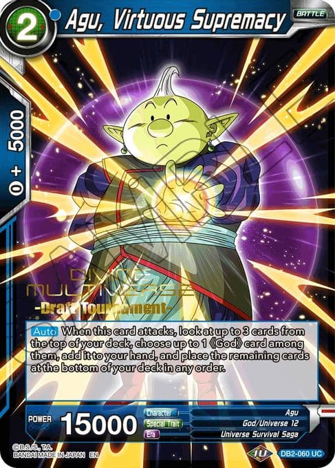 Agu, Virtuous Supremacy (Divine Multiverse Draft Tournament)