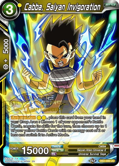 Cabba, Saiyan Invigoration (Divine Multiverse Draft Tournament)