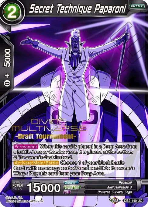 Secret Technique Paparoni (Divine Multiverse Draft Tournament)