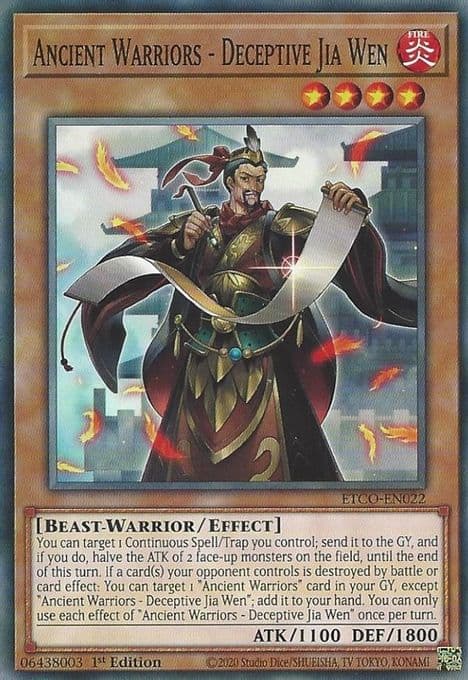 Ancient Warriors - Deceptive Jia Wen