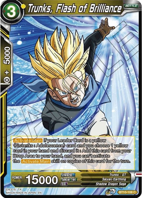 Trunks, Flash of Brilliance